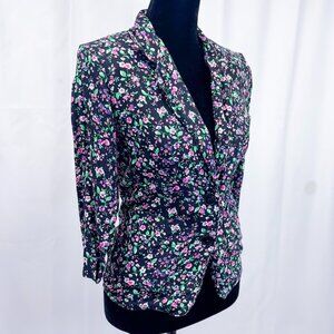 Vintage Floral Blazer RGS ILGWU International Ladies Garment Workers Union USA